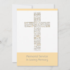 Bijbelverzen uit John 14 Memorial Service 11 Kaart