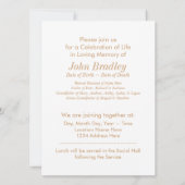 Bijbelverzen van John 14 Copper Memorial Service Kaart (Achterkant)