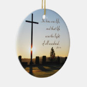 Bijbelverzonsopgang, rond keramisch ornament (Rechts)