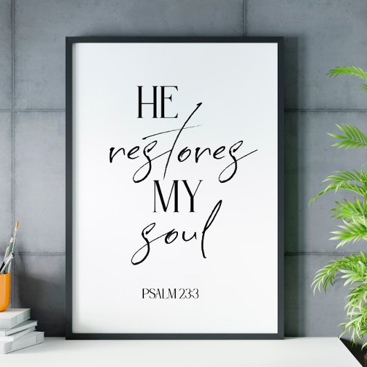 Bijbelzwart zwart wit poster