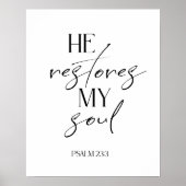 Bijbelzwart zwart wit poster (Voorkant)