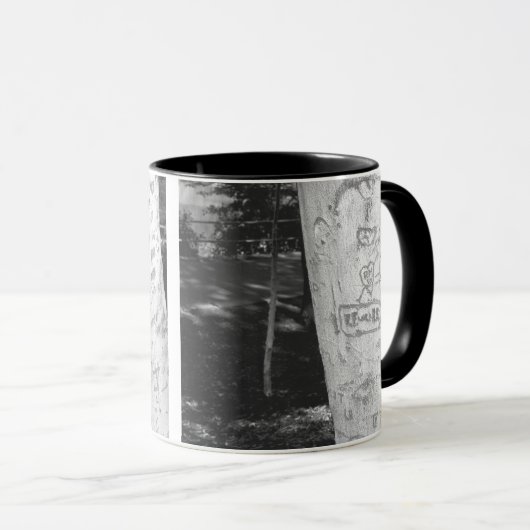 Bijdragen aan boomstam B&W Mok (Voorkant rechts)