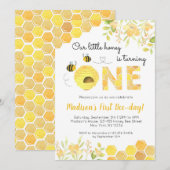 Bije 1e verjaardag van de uitnodiging van het Jong (Voorkant / Achterkant)