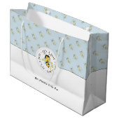 Bije Geweldige babyjongen | Gepersonaliseerd monog Groot Cadeauzakje (Voorkant Gekanteld)