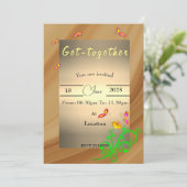 bijeenkomen Uitnodiging (Staand voorkant)