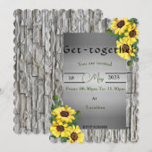 bijeenkomen Uitnodiging (Voorkant / Achterkant)