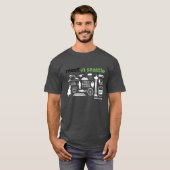 Bijeenkomst in Seattle 2017-pictogrammen, donkere  T-shirt (Voorkant volledig)