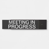 Bijeenkomst in uitvoering deurbordje (Voorkant)