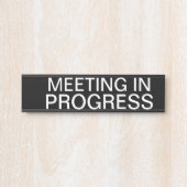 Bijeenkomst in uitvoering deurbordje (Voorkant)
