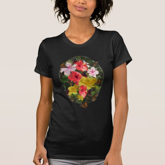 Bijeenkomst met Hibiscus T-shirt (Voorkant)
