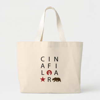 bijeenroepen grote tote bag