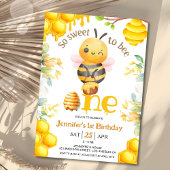 Bijen 1e verjaardag meisje zo lief om één te zijn kaart