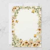 Bijen 1e verjaardag uitnodiging 1e bijendag honing (Achterkant)