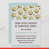 Bijen 1e verjaardag uitnodigingen citeren onze kle