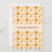 Bijen 1e verjaardag Uitnodigingen Ons kleine honin (Achterkant)