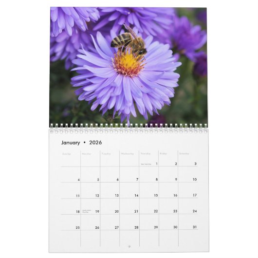 Bijen 2025 kalender (Jan 2026)