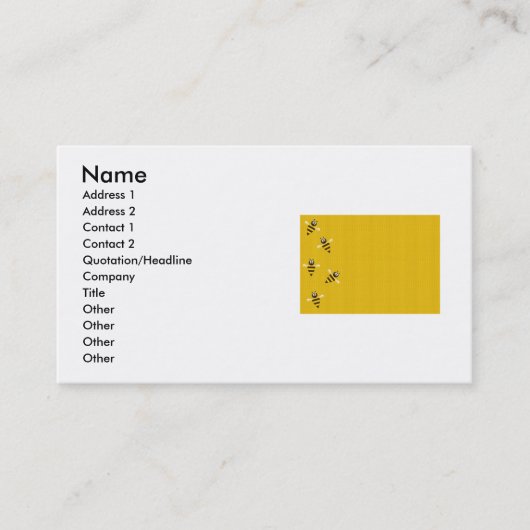 Bijen 2 Visitekaartje (Voorkant)