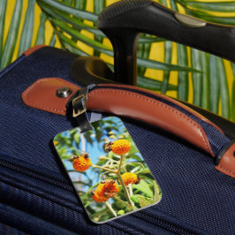 Bijen aan het werk bagagelabel