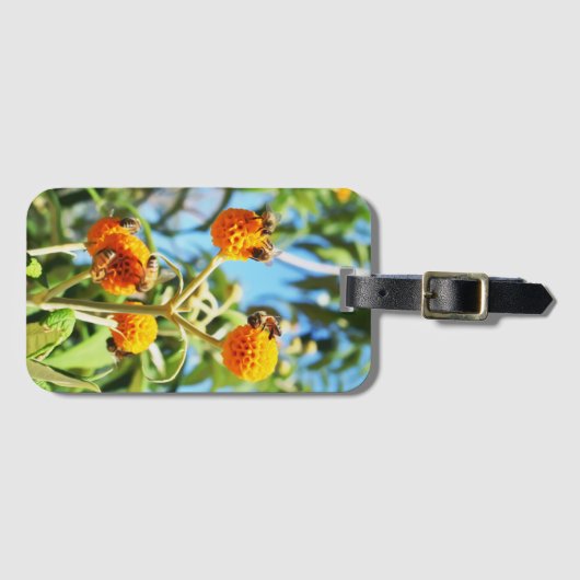 Bijen aan het werk bagagelabel (Voorkant (horizontaal))