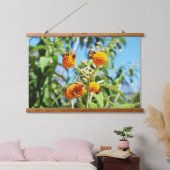 Bijen aan het werk hangend wandkleed (Slaapkamer)