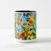 Bijen aan het werk tweekleurige koffiemok (Center)