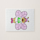 Bijen als verpleegster met eerstelijnskit legpuzzel (Horizontaal)