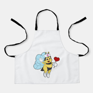 Bijen als verpleegster met Heart.PNG Schort