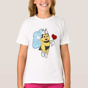 Bijen als verpleegster met Heart.PNG T-shirt