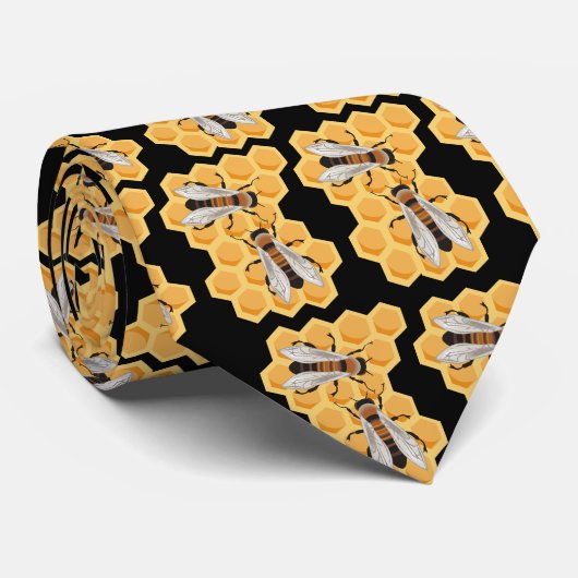 Bijen alsjeblieft stropdas (Opgerold)