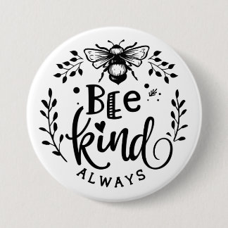 Bijen altijd Buttonnen Ronde Button 7,6 Cm