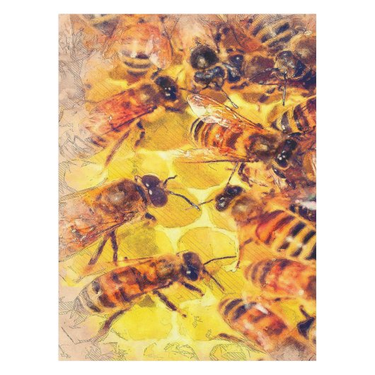 Bijen art Blanket Tafelkleed (Voorkant)