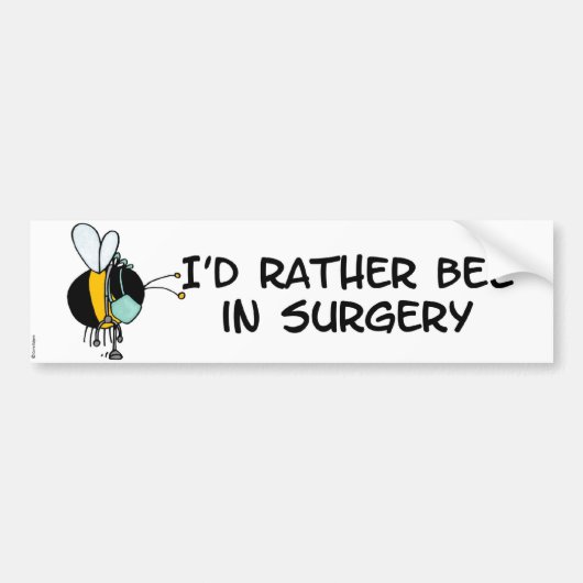 bijen - arts bumpersticker (Voorkant)