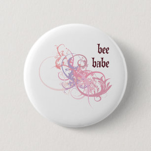 Bijen Babe Ronde Button 5,7 Cm