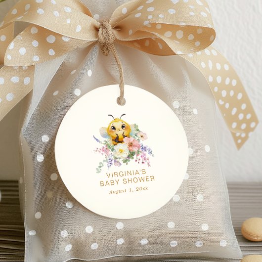 Bijen Baby Shower Bedankjes Labels
