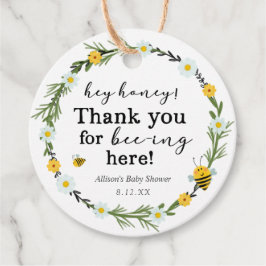 Bijen Baby Shower Bedankjes Labels