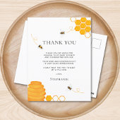 Bijen Baby Shower Bedankt Briefkaart