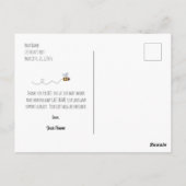 Bijen Baby shower Bedankt voor je postkaart (Achterkant)