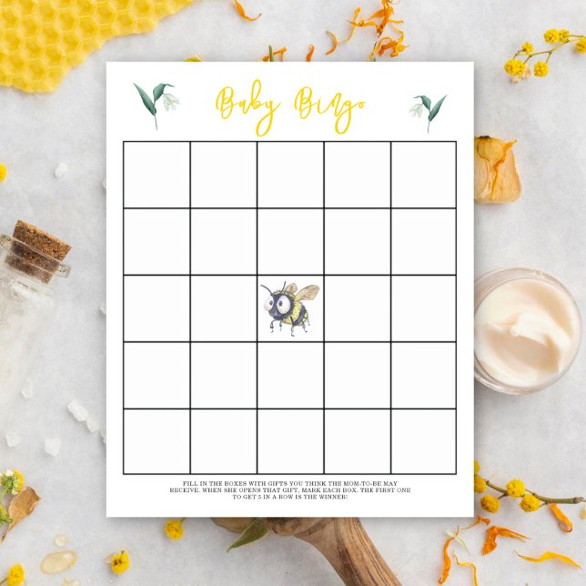 Bijen - Baby shower bingogame (Creator heeft geüpload)