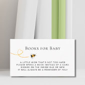 Bijen Baby shower Boek Aanvraag Informatiekaartje