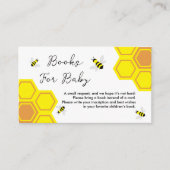 Bijen Baby shower boeken voor Baby Informatiekaartje (Voorkant)