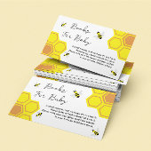 Bijen Baby shower boeken voor Baby Informatiekaartje