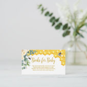 Bijen Baby shower Boeken voor Baby Kaart (Staand voorkant)