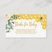 Bijen Baby shower Boeken voor Baby Kaart (Voorkant)