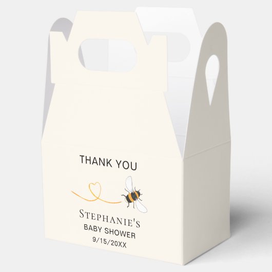 Bijen Baby shower Dank je wel Bedankdoosjes