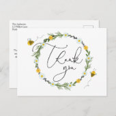 Bijen Baby shower Dank je wel Briefkaart (Voorkant / Achterkant)