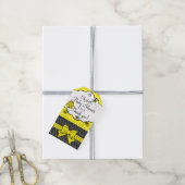 Bijen Baby shower Dank je wel Cadeaulabel (Met Touw)