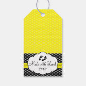 Bijen Baby shower Dank je wel Cadeaulabel (Achterkant)