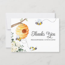 Bijen Baby shower Dank je wel