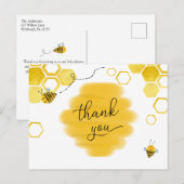 Bijen Baby shower Dank u Briefkaart (Voorkant / Achterkant)