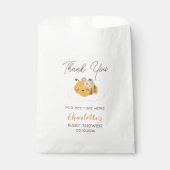 Bijen Baby shower Floral Honeycomb Bedankzakje (Voorkant)